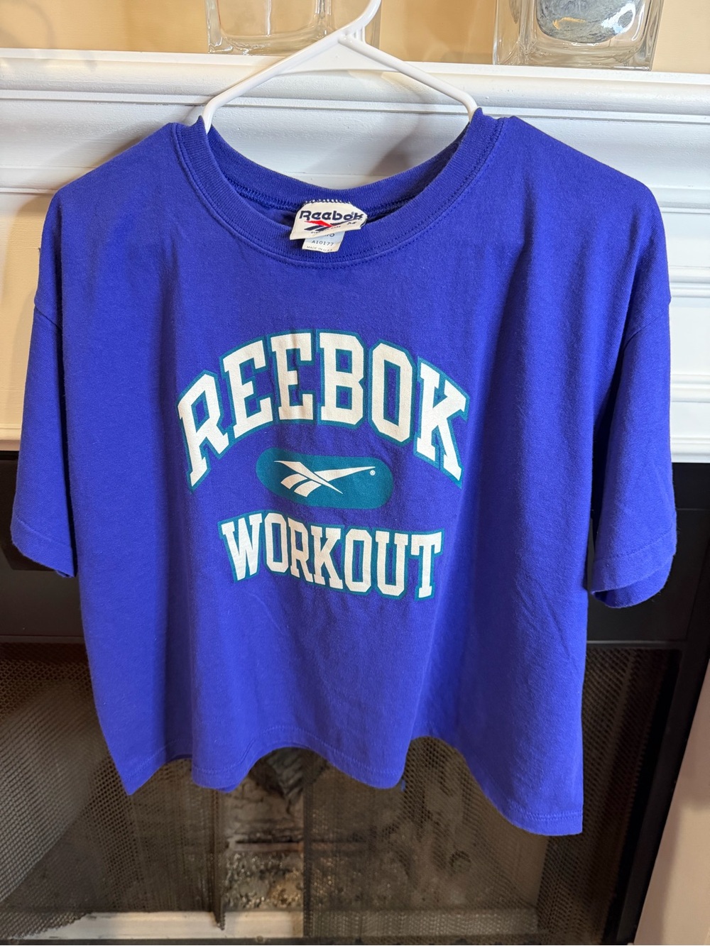 Reebok Kids Blue Graphic 'Workout' Tee